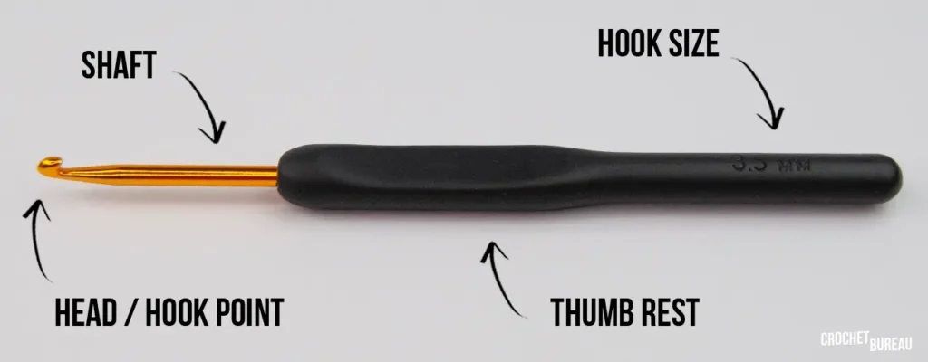 Crochet hook structure