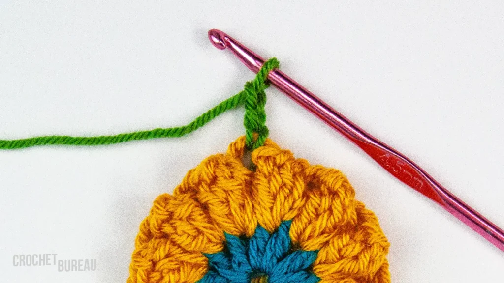 3 row for crochet a Granny Square