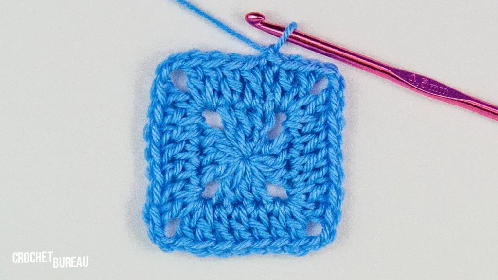 Row 2 - a solid Granny Square