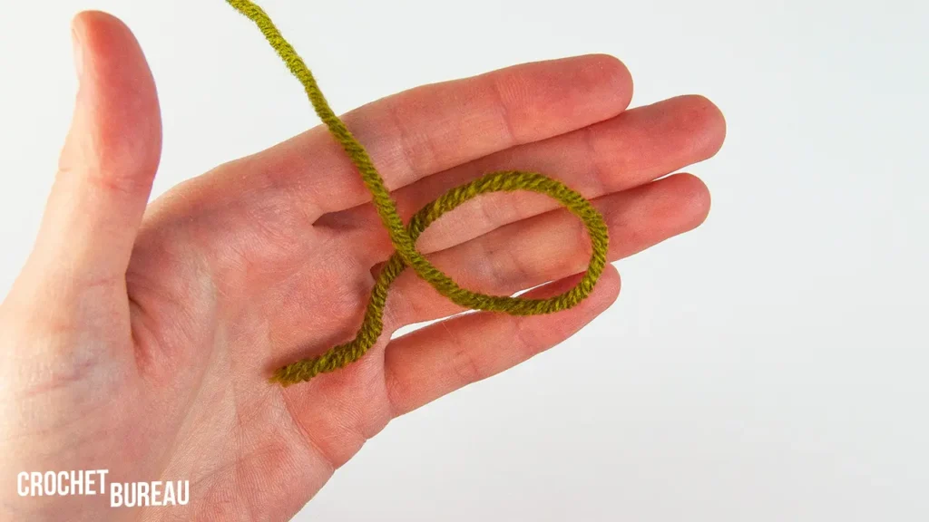 crochet loop for magic ring or magic circle